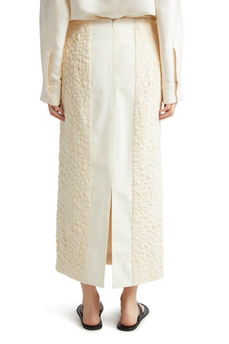Maya Mixed Media Skirt, Alternate, color, CREAM