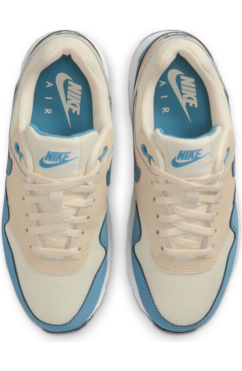 Nike Kids' Air Max 1 Sneaker, Alternate, color, 012 Sftprl/Ltkaki