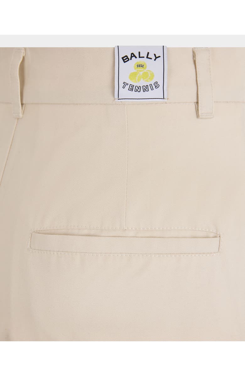 Bally Tennis Collection Trousers in Cotton, Alternate, color, White