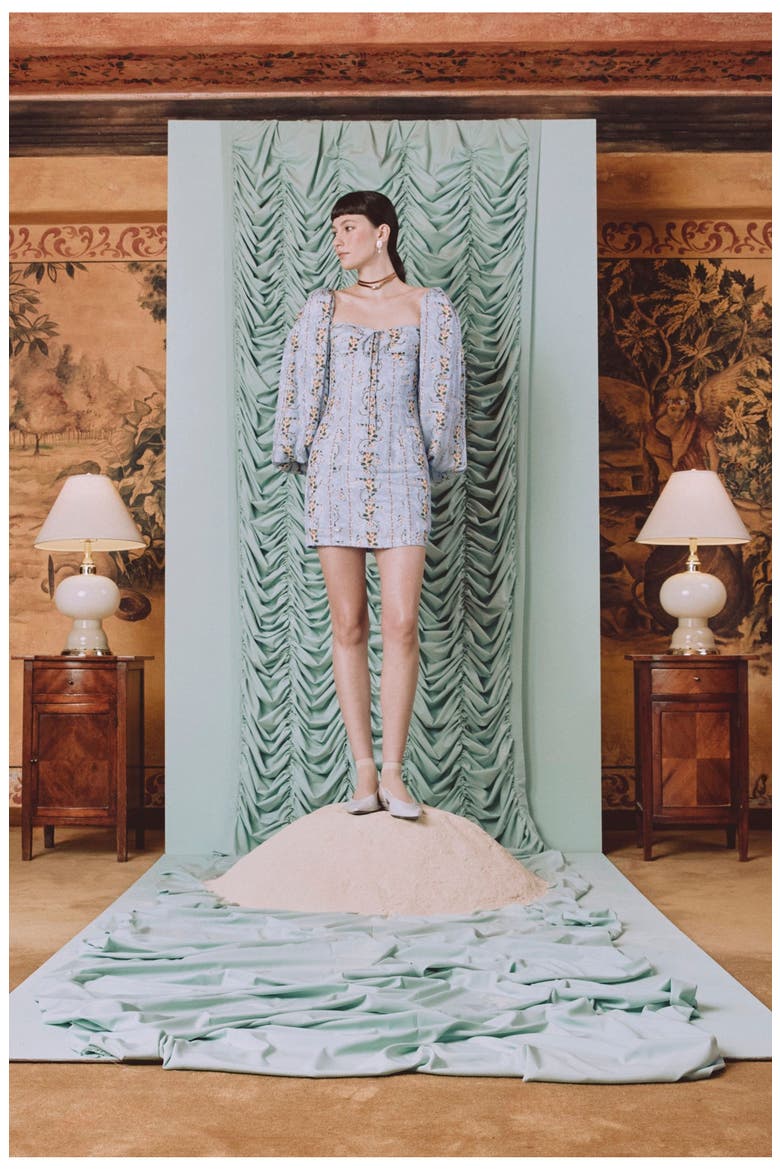 Lorena  Navegante Mini Dress, Alternate, color, Blue