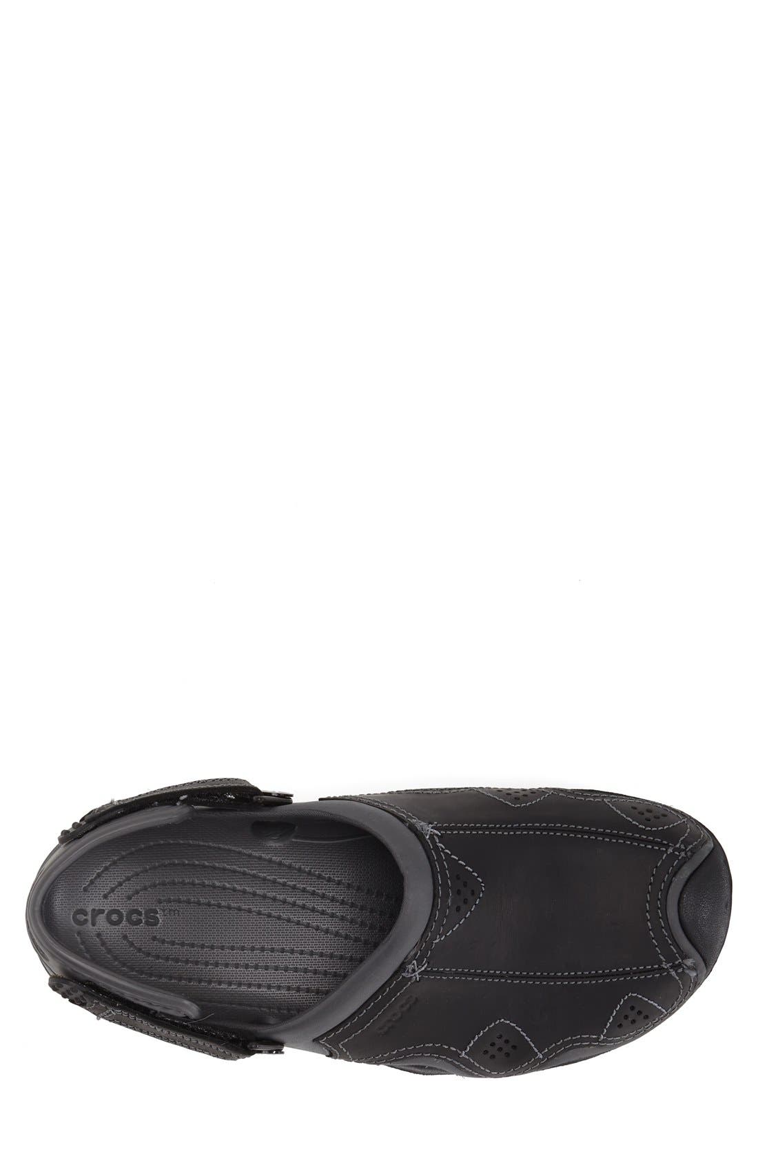 CROCS <sup>™</sup> 'Swiftwater' Leather Clog, Alternate, color, 