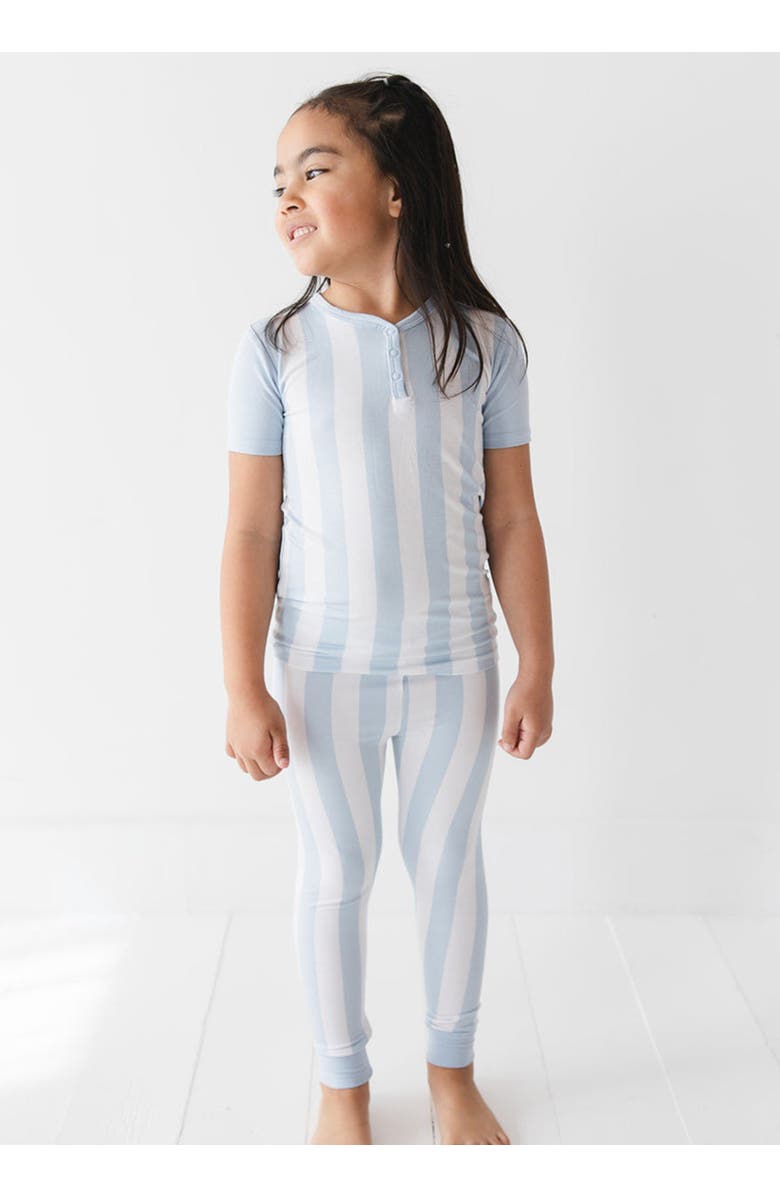 Charlie Lou Baby<sup>®</sup> Little Kid's Cotton Candy Stripes Pajama Set, Alternate, color, Blue