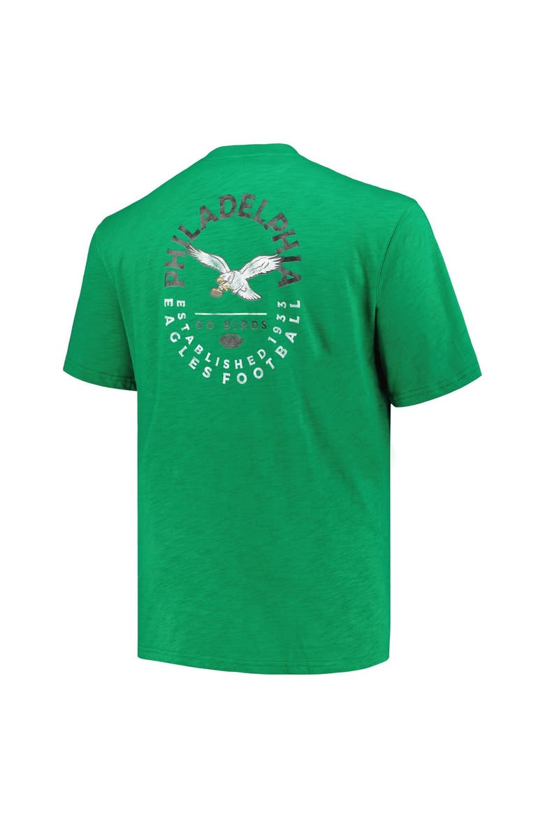 Men's Profile Kelly Green Philadelphia Eagles Big & Tall Two-Hit Throwback T-Shirt, Alternate, color, Kelly Green