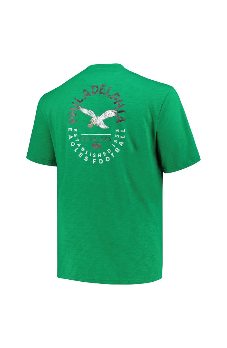 PROFILE Men's Profile Kelly Green Philadelphia Eagles Big & Tall Two-Hit Throwback T-Shirt, Alternate, color, 