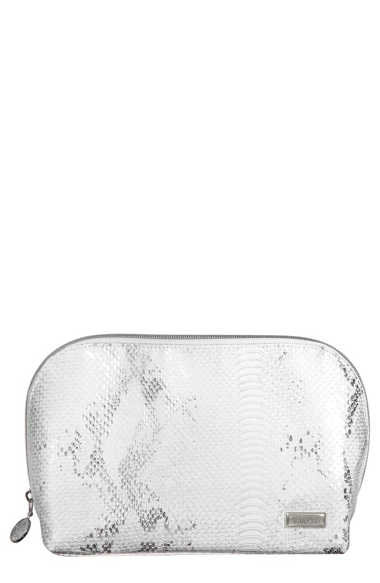 Stephanie Johnson Cairo White Lola Makeup Bag, Main, color, 