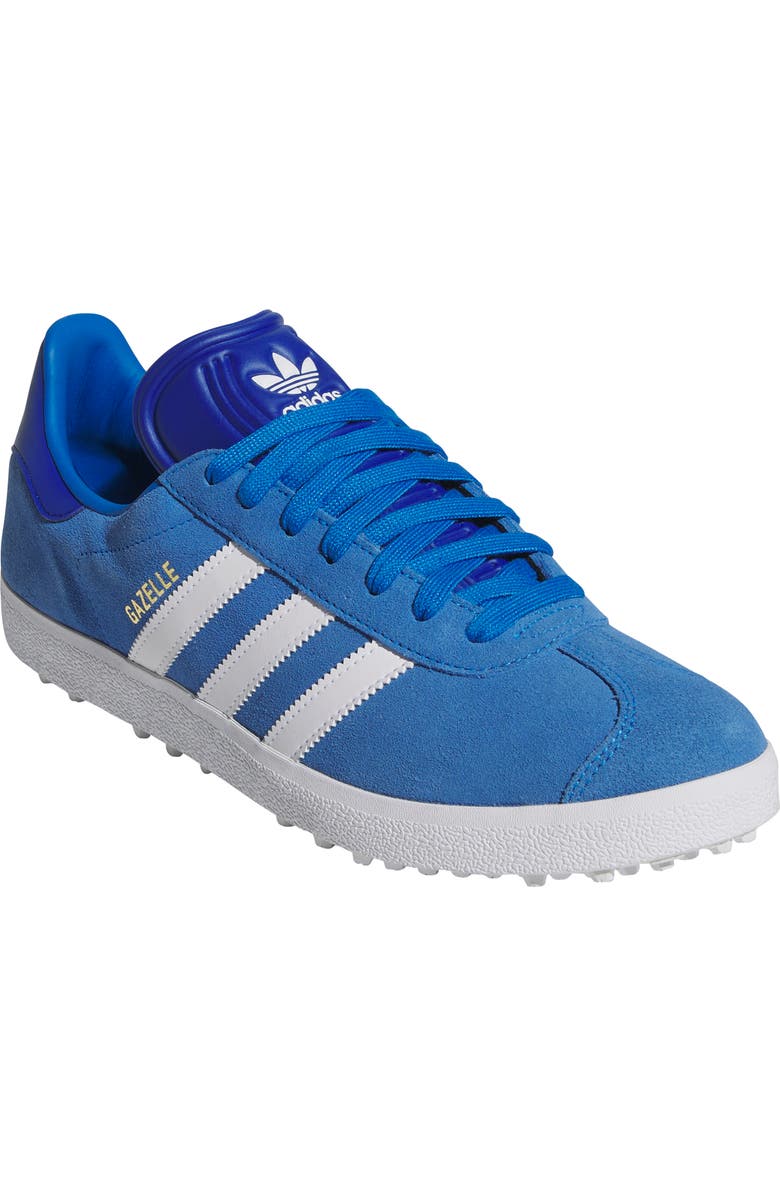 adidas Gazelle Spikeless Golf Shoe, Main, color, Bluebird/ White/ Royal Blue