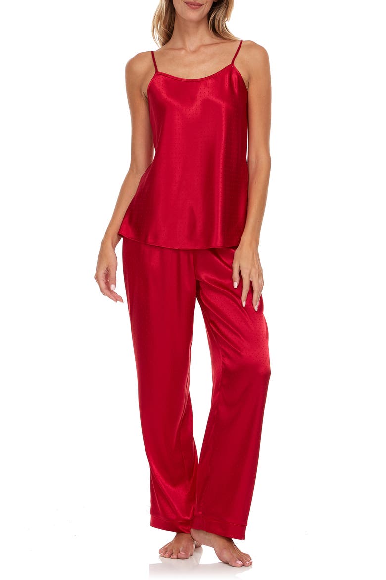 Jami Jacquard Camisole Pajamas, Main, color, APPLE