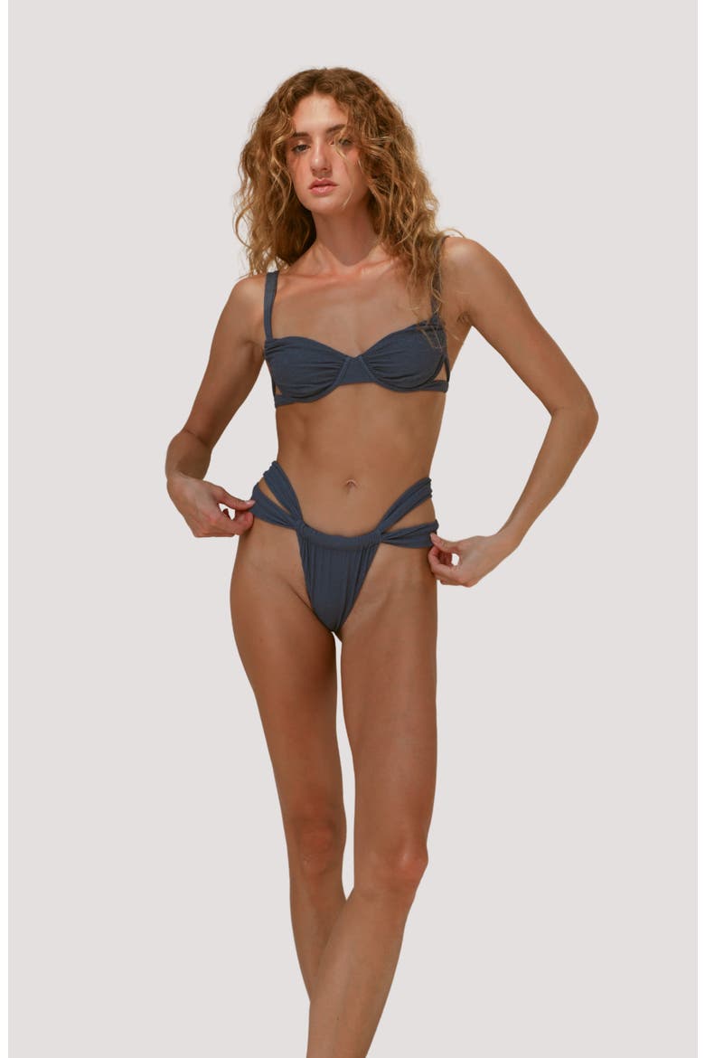 Bijou Cheeky Swim Bottoms, Alternate, color, VINTAGE INDIGO RIPPLE