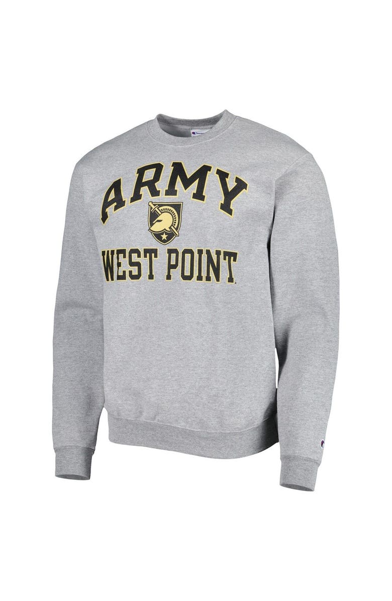 Champion Men's Champion Heather Gray Army Black Knights High Motor Pullover Sweatshirt, Alternate, color, 