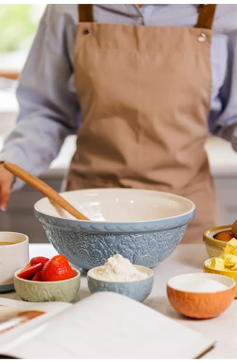 MASON CASH Home to Roost Size 18 Mixing Bowl, 2.85 Quart, Alternate, color, Blue