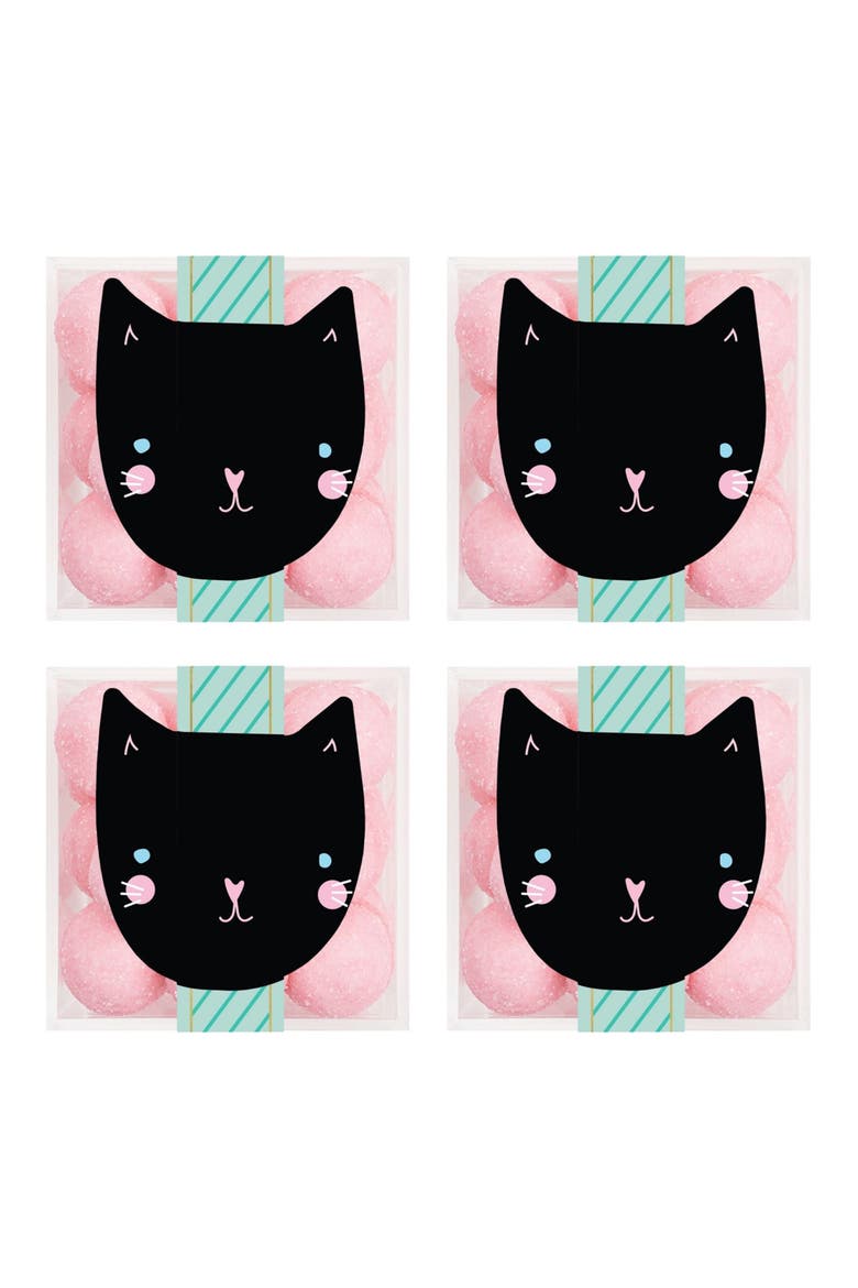 4-Piece Cat Pink Bonbons Candy Set, Main, color, NO COLOR