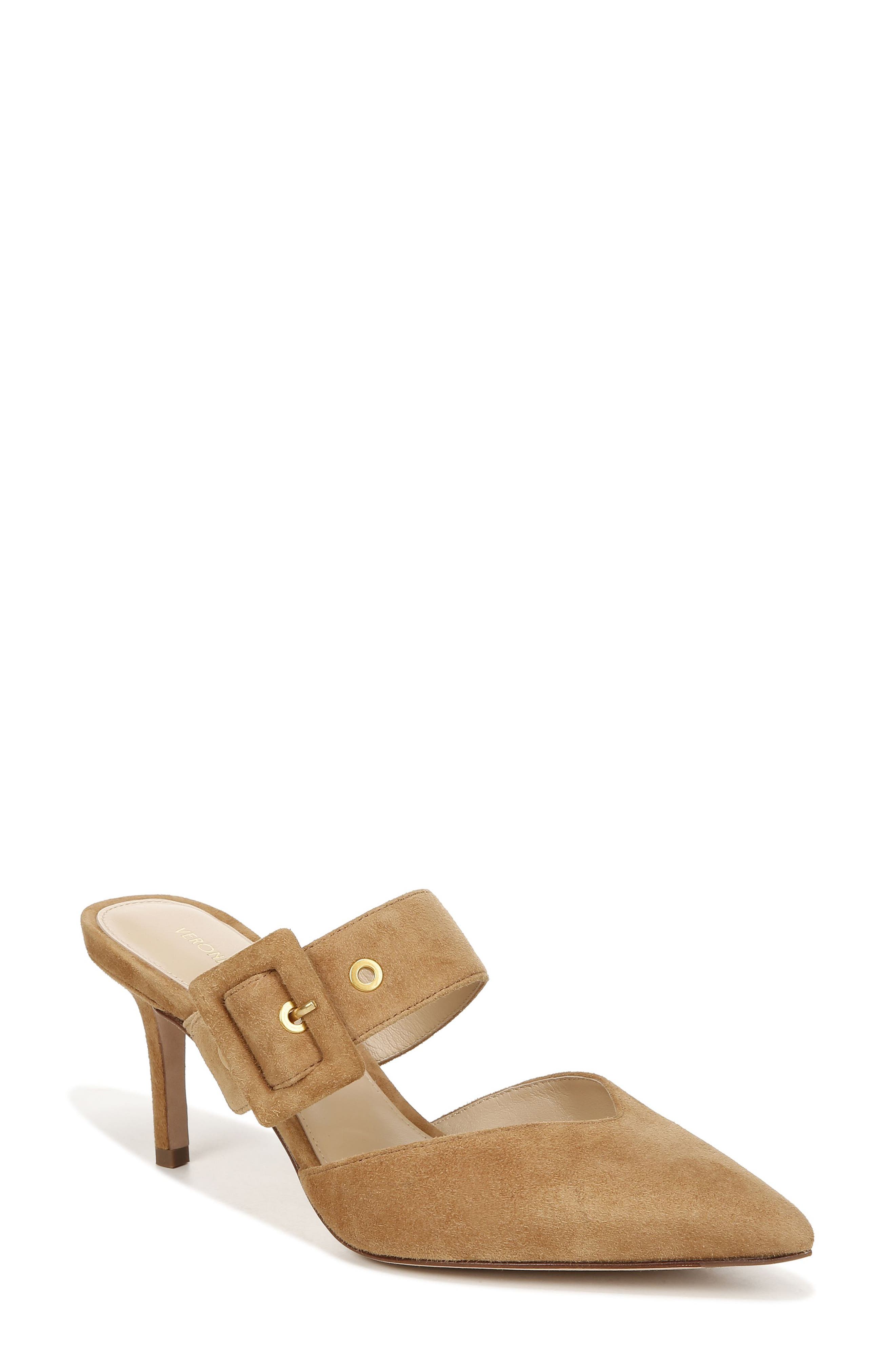 Veronica Beard Linley Pointed Toe Mule, Main, color, Latte