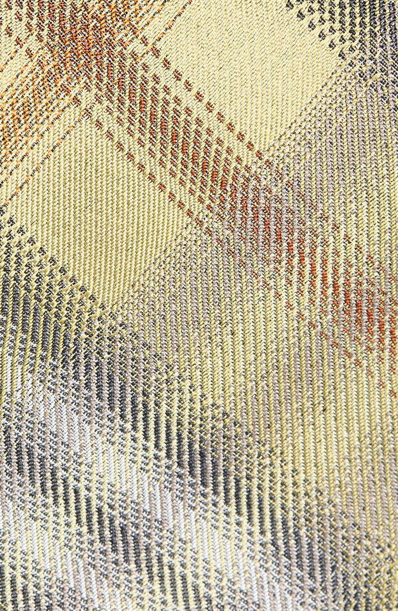 Burberry Manston Check Jacquard Silk Tie, Alternate, color, Glade Green Ip Check