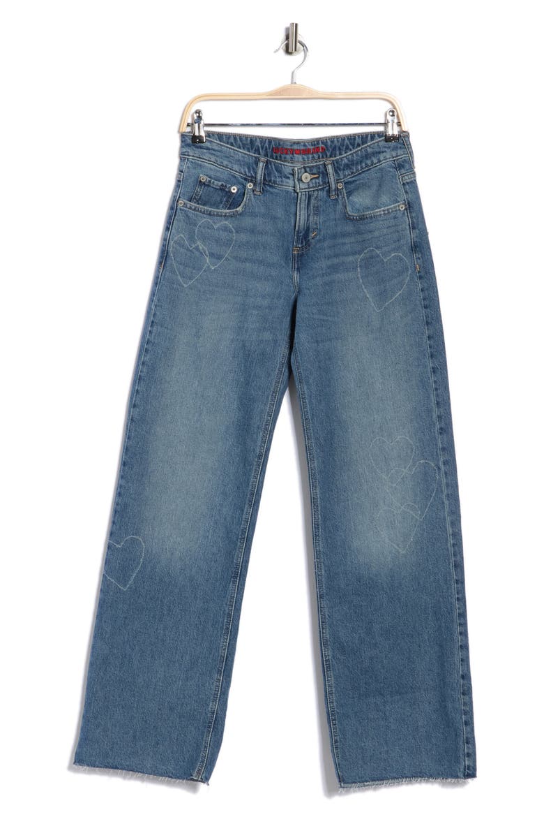 Baggy Wide Leg Jeans, Alternate, color, POPULAR THICKET CUT