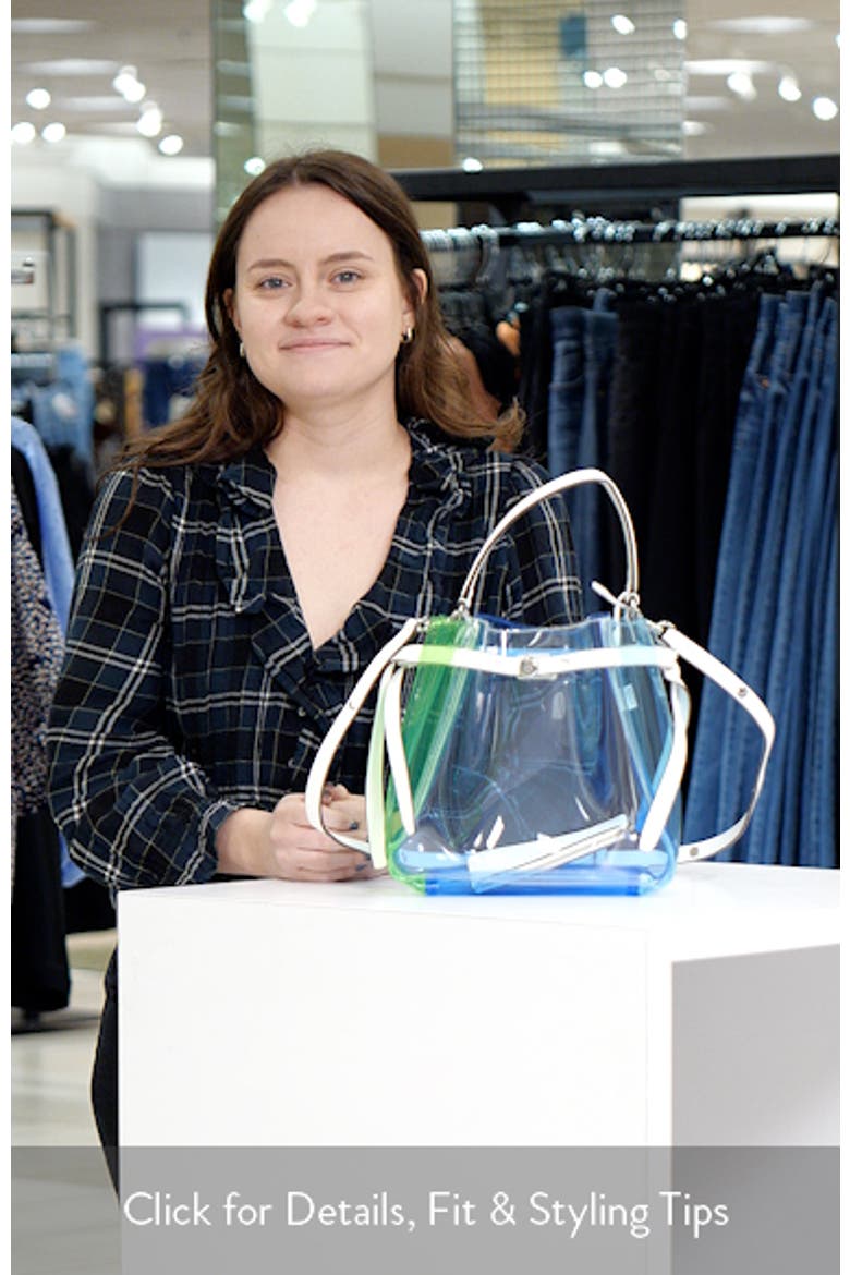 Colorblock Clear Bucket Bag video