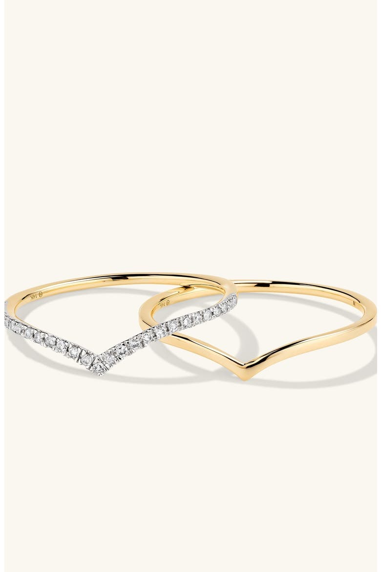 Wishbone Stacker Ring Set, Alternate, color, Yellow Gold