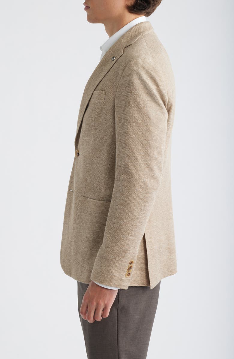 Jack Victor Hampton Tan Knit Cotton & Linen Sport Coat, Alternate, color,