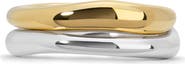 Monica Vinader Set of 2 Nura Stacking Rings