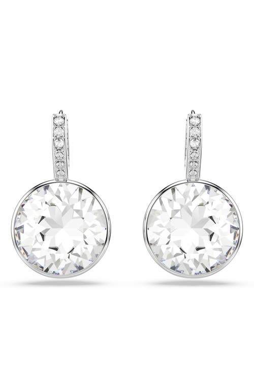 Swarovski Millenia Rhodium Plated Drop Earrings In Metallic