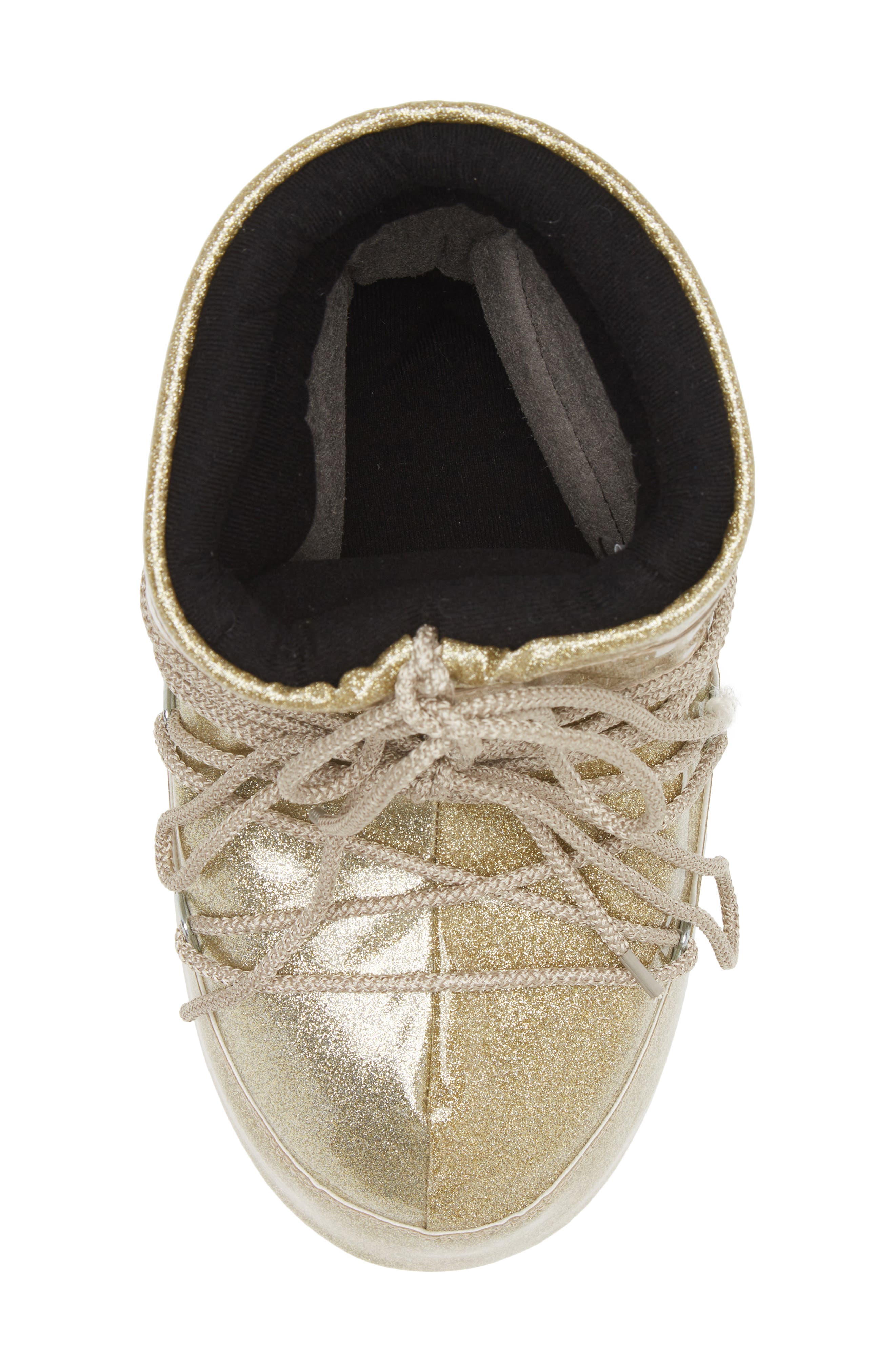 Moon Boot<sup>®</sup> Metallic Glitter Icon Water Resistant Short Boot, Alternate, color, 