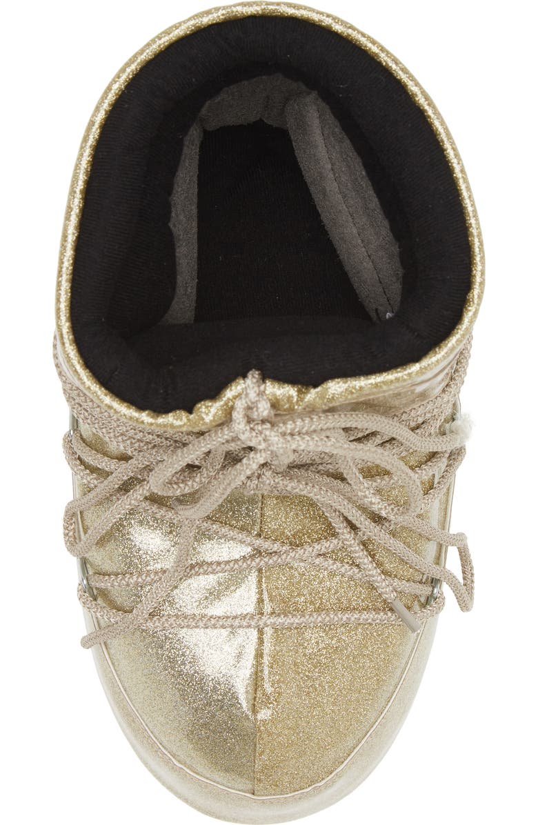 Moon Boot<sup>®</sup> Metallic Glitter Icon Water Resistant Short Boot, Alternate, color,