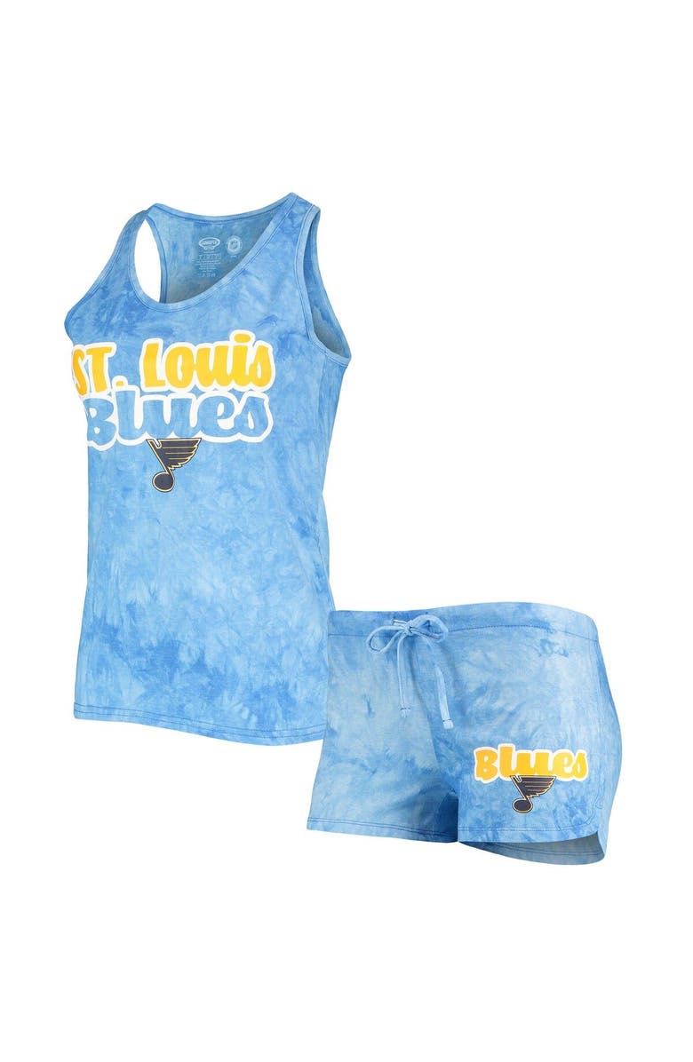 CONCEPTS SPORT Women's Concepts Sport Blue St. Louis Blues Billboard Racerback Tank Top & Shorts Set, Alternate, color,