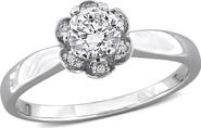 Julianna B. 1/2 ctw Lab-Grown Diamond Flower Ring 18k