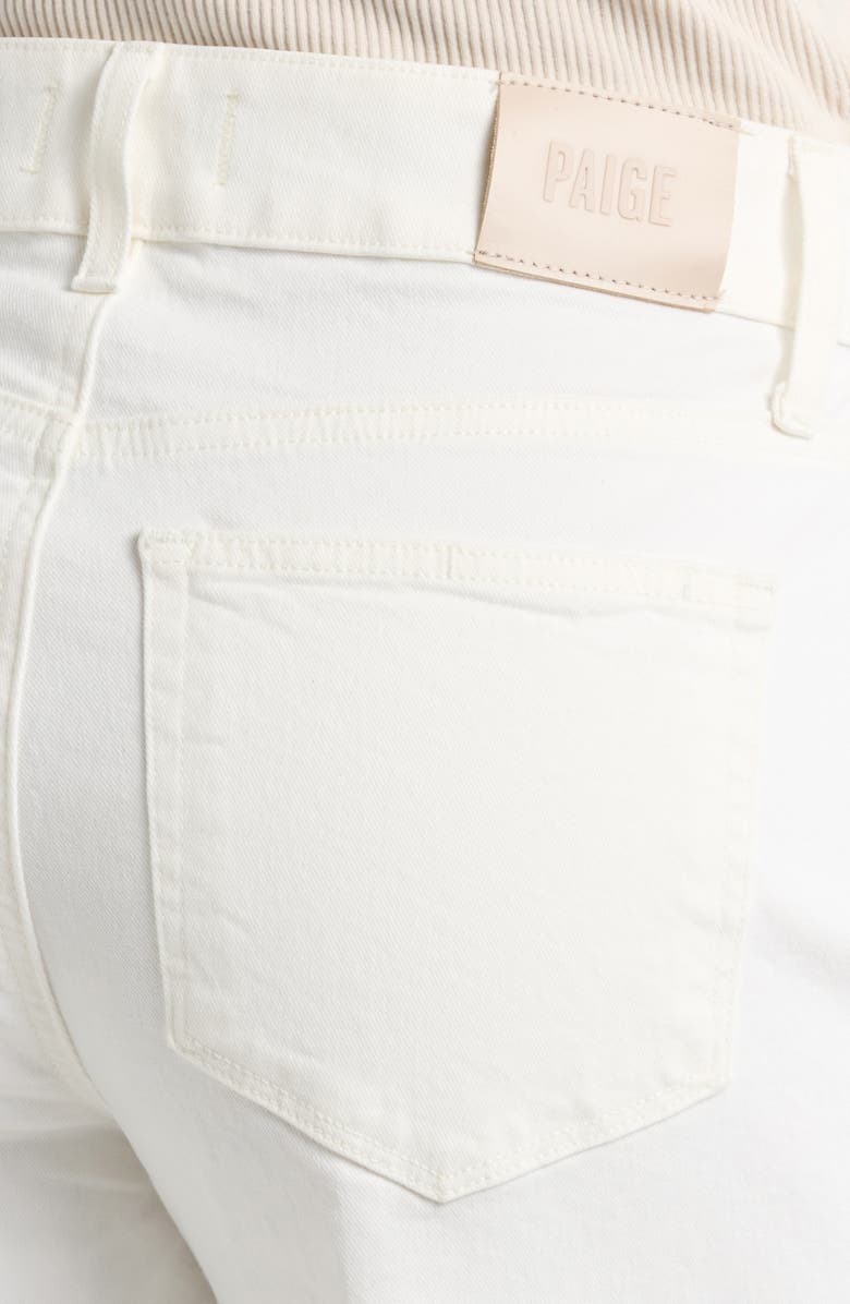 PAIGE Sasha Cuff High Waist Ankle Wide Leg Jeans, Alternate, color, Tonal Ecru