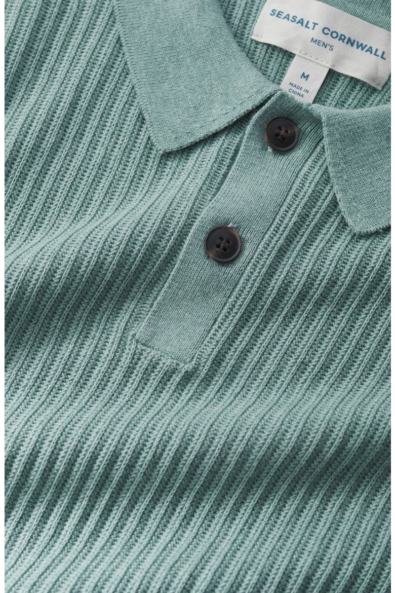 Koeswik Organic Cotton Knit Polo, Alternate, color, KNIT MELANGE HAIL