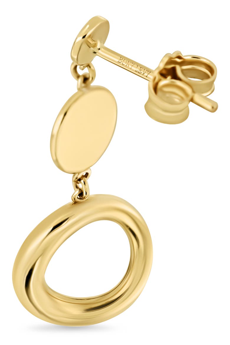 14k Gold Drop Earrings, Alternate, color, 14KY