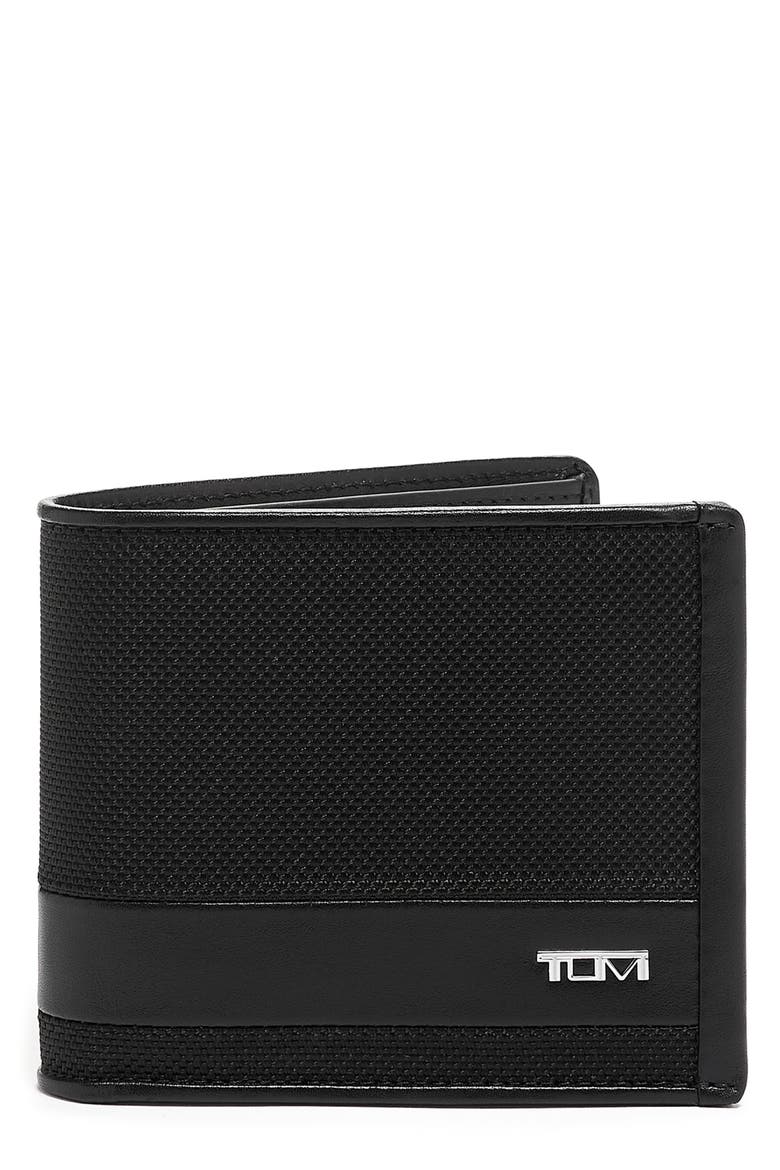 Center Flip Passcase, Main, color, BLACK