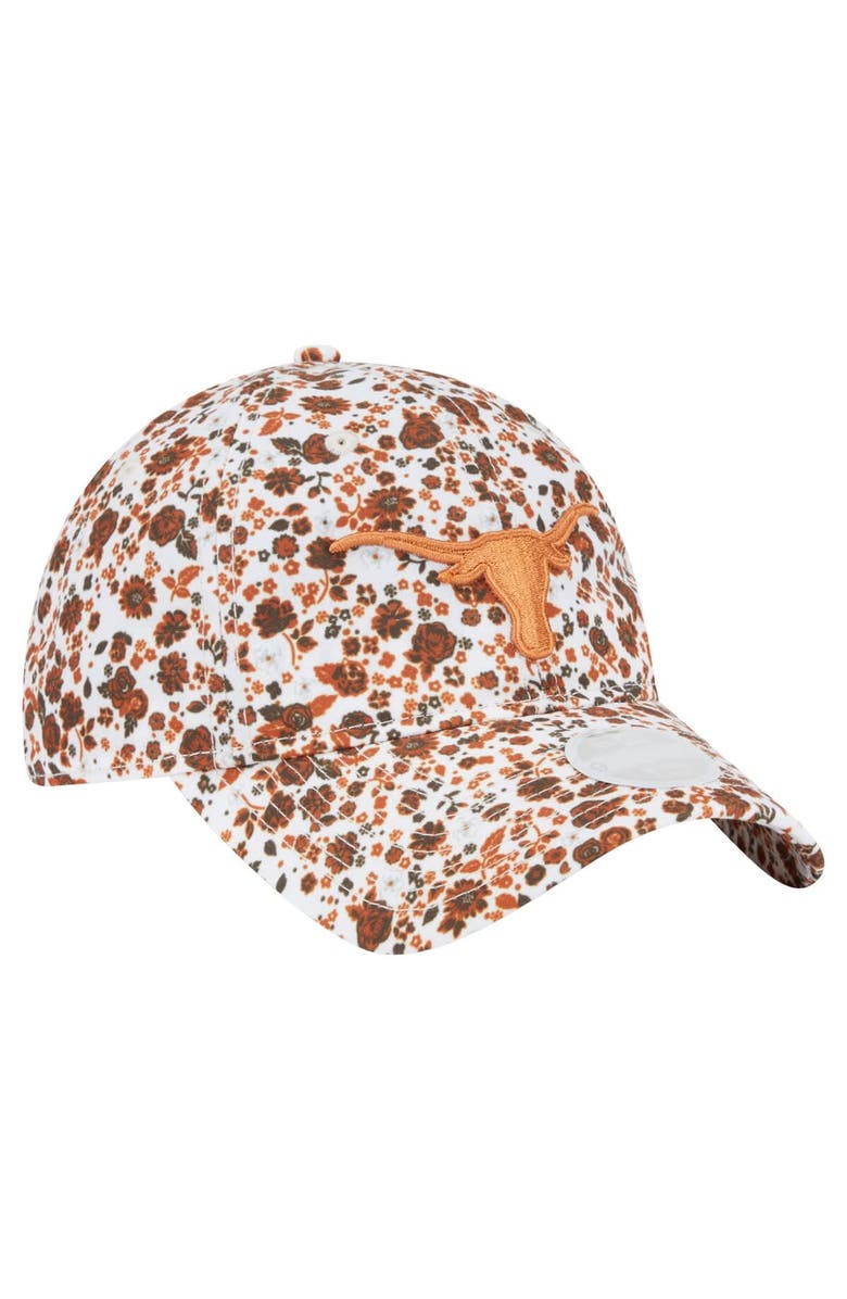 New Era Women's New Era  White Texas Longhorns Blooming 9TWENTY Adjustable Hat, Alternate, color, 