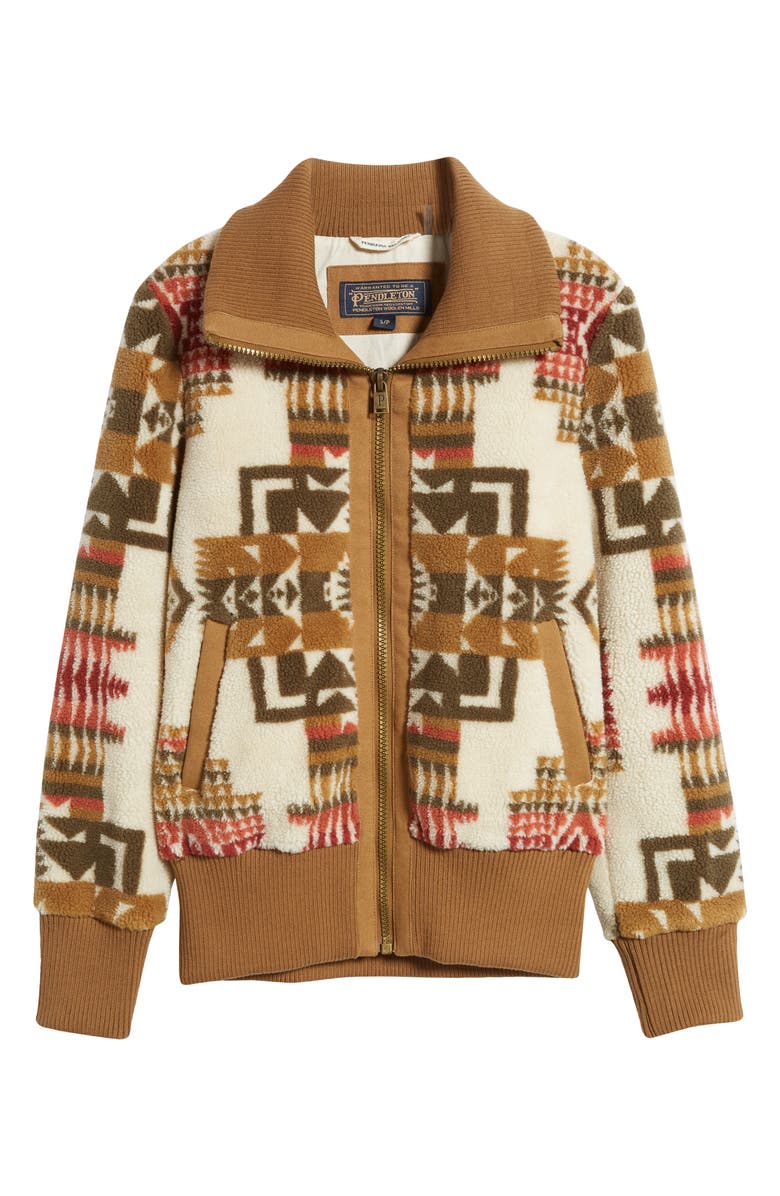 Pendleton Foxglove Range Fleece Bomber Jacket, Main, color, 
