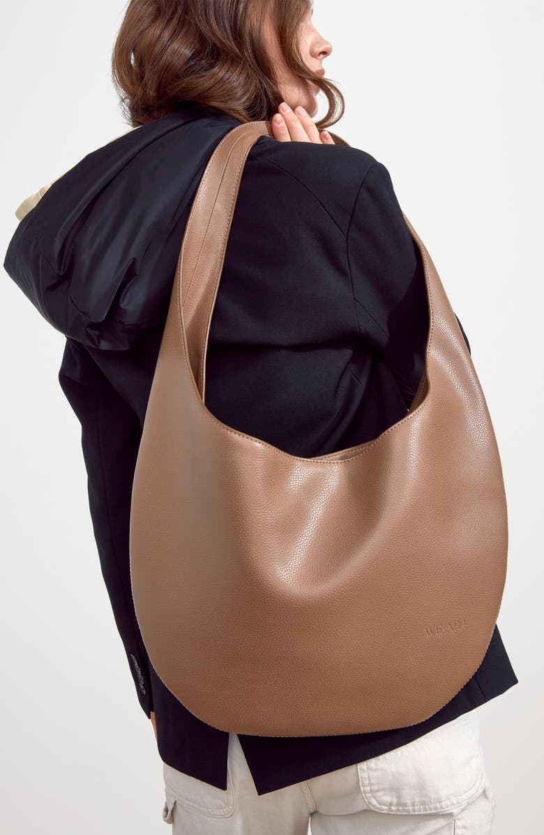 WE-AR4 The H Leather Hobo Bag, Alternate, color, French Grey