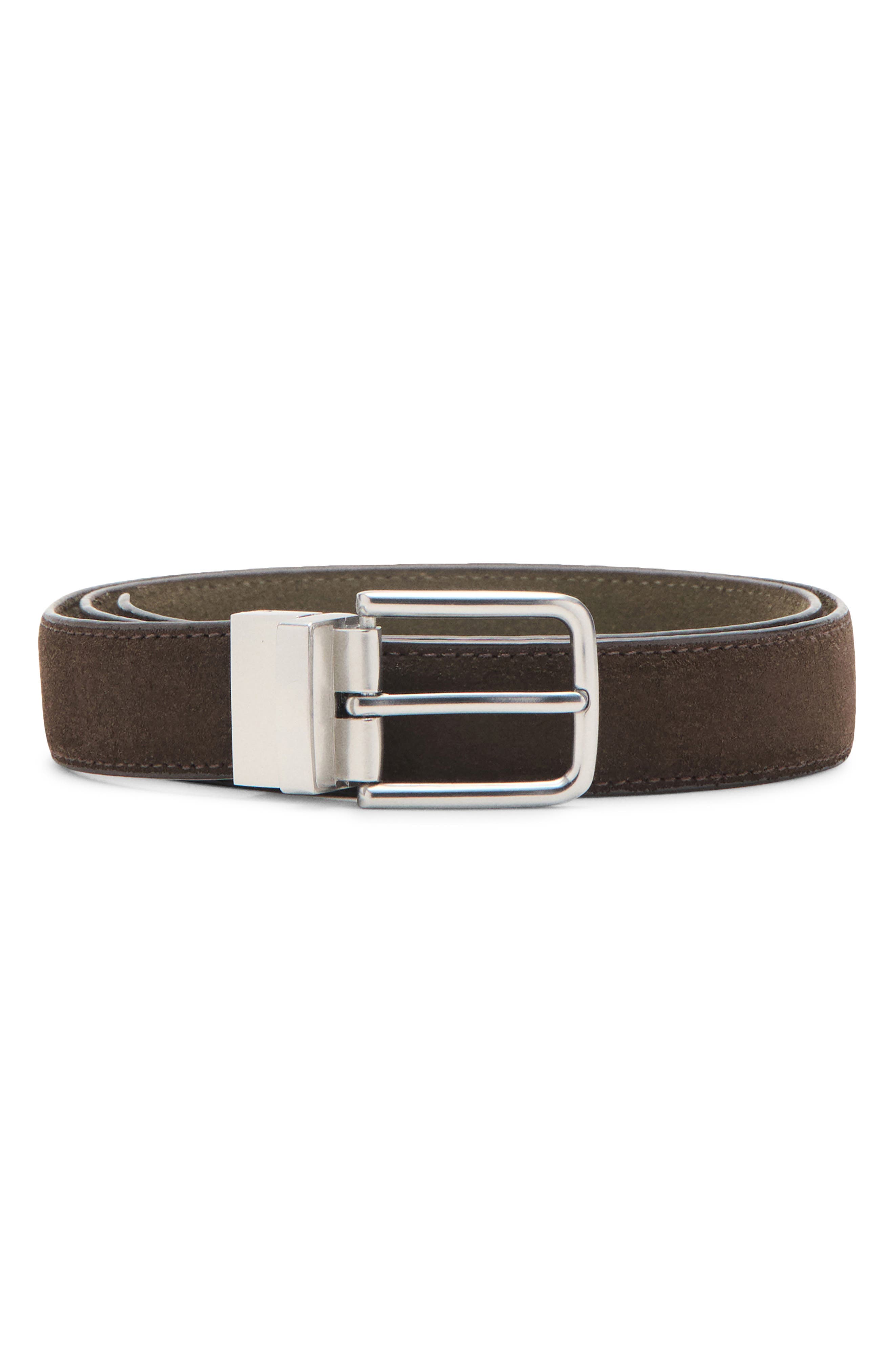 Mango Leather Belt In Gold