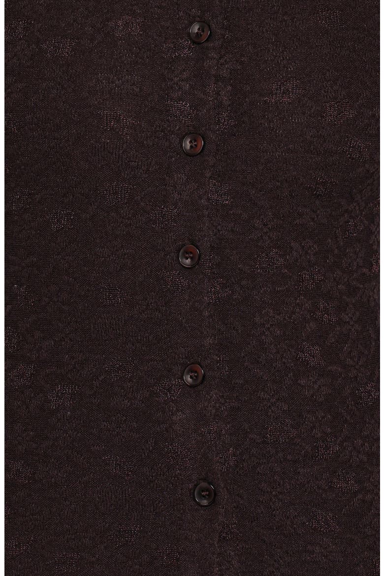 Juno Button-Up Top, Alternate, color, BROWN