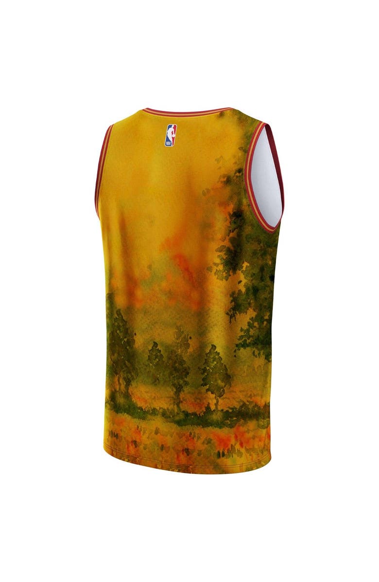 NBA X KIDSUPER Unisex NBA & KidSuper Studios by Fanatics Gold Cleveland Cavaliers Hometown Jersey, Alternate, color, Yellow