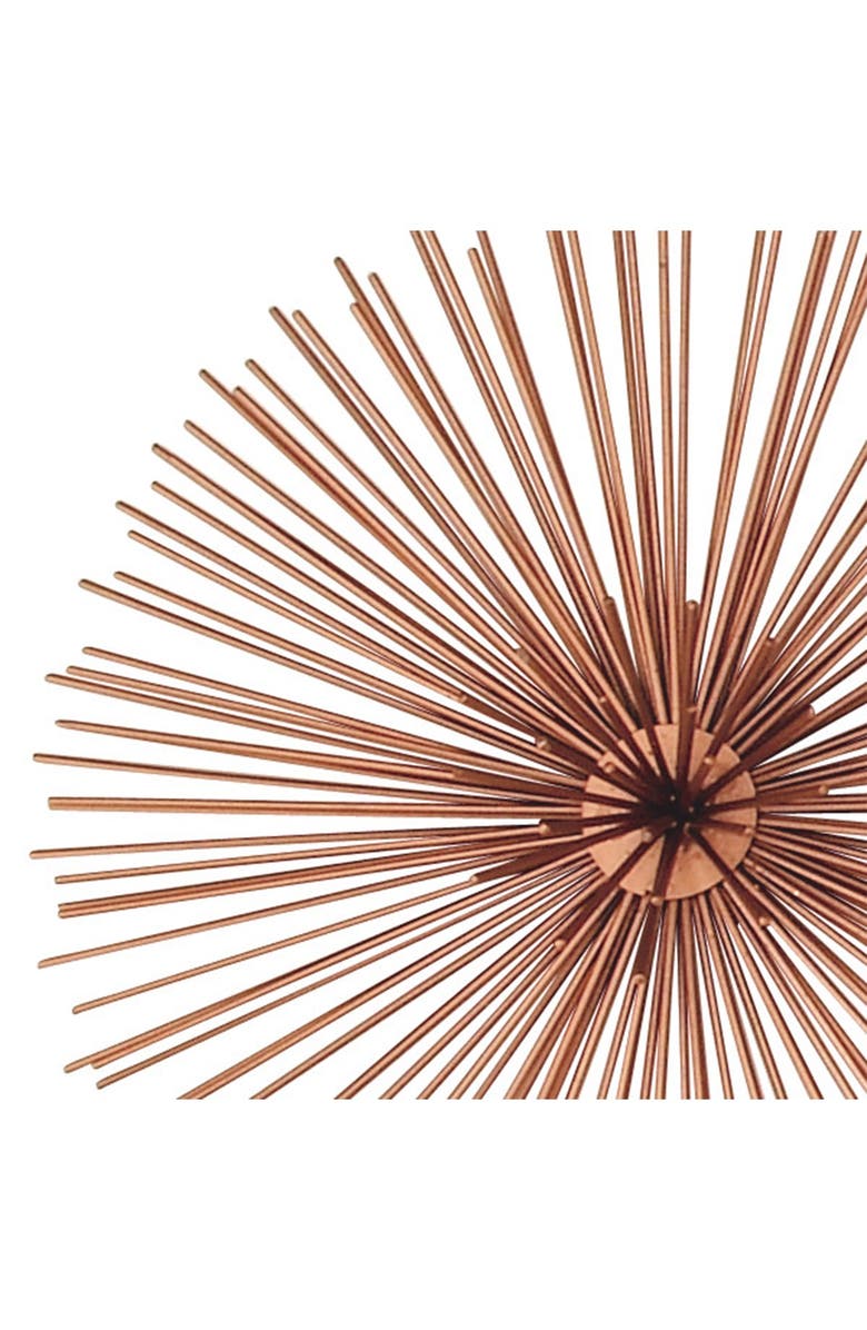 COSMO BY COSMOPOLITAN Copper Metal 3D Starburst Wall Decor - Set of 3, Alternate, color,