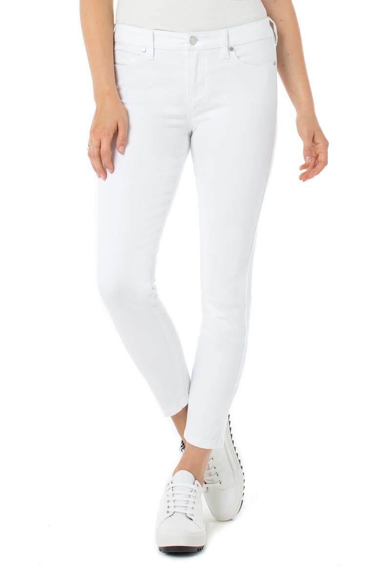 Liverpool Abby Ankle Skinny Jeans, Main, color, BRIGHT WHITE