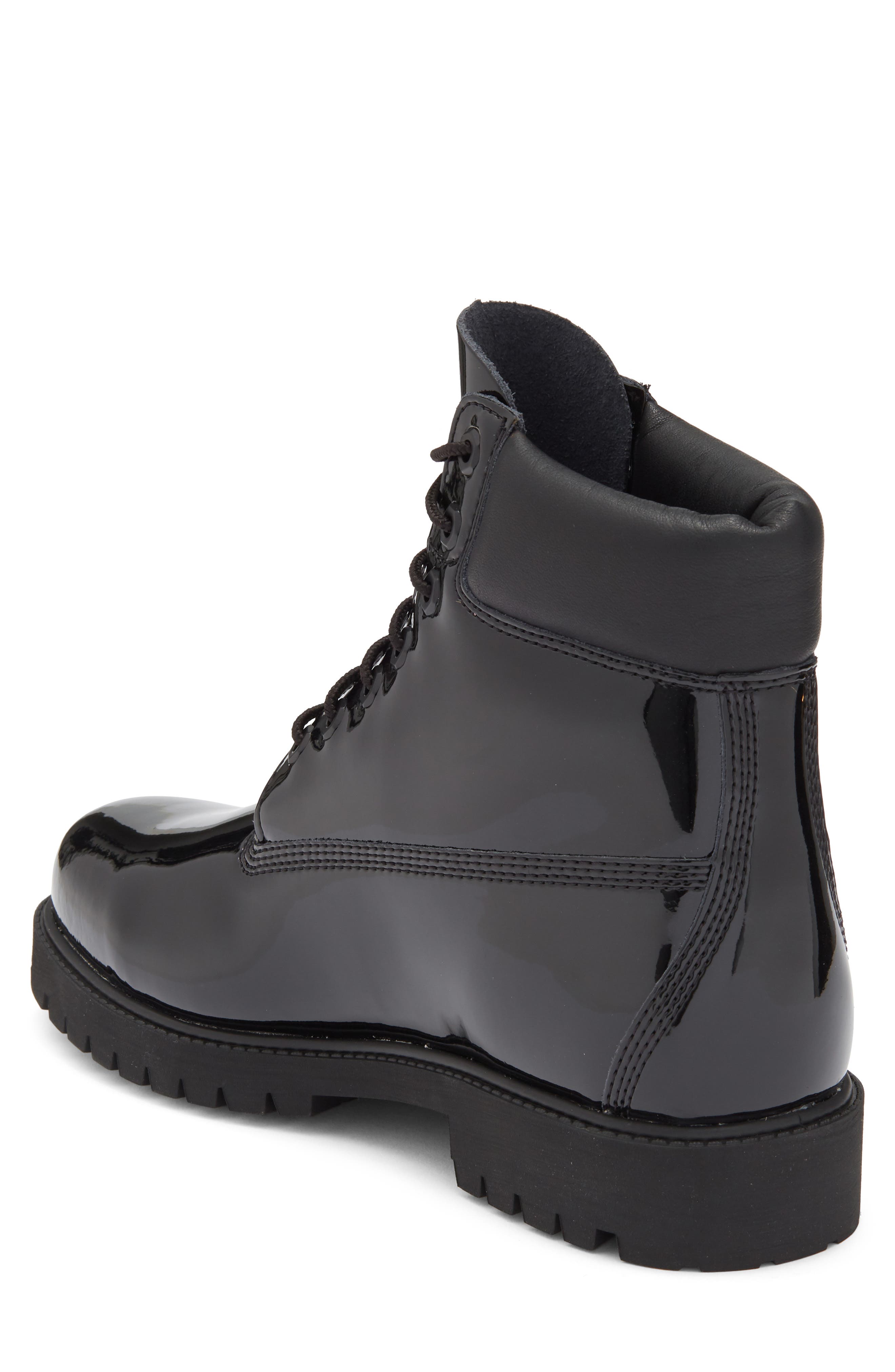 Timberland Premium 6-Inch Waterproof Patent Boot, Alternate, color, Black Patent Leather