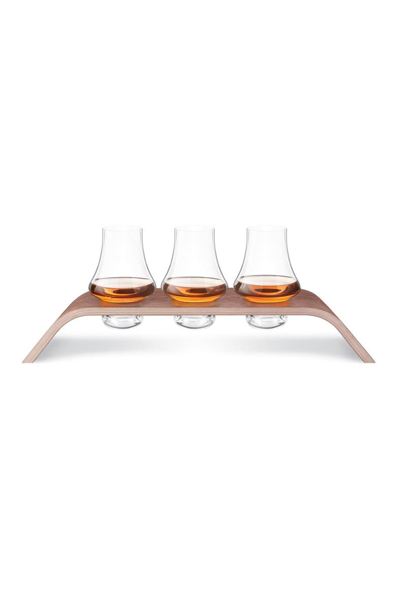 4 Piece Whiskey Flight Tasting Set, Alternate, color, Clear