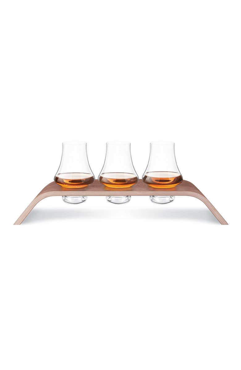 FINAL TOUCH 4 Piece Whiskey Flight Tasting Set, Alternate, color, Clear