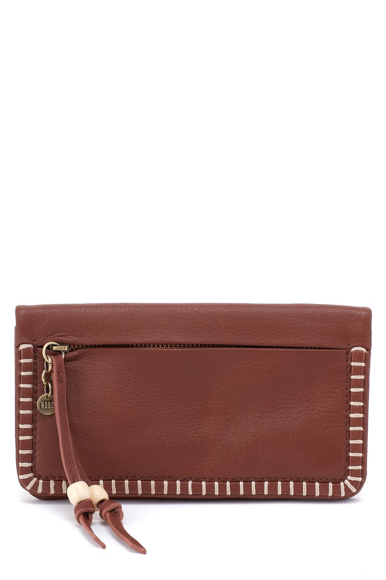 Lumen Leather Continental Bifold Wallet, Main, color, COCOA BEAN