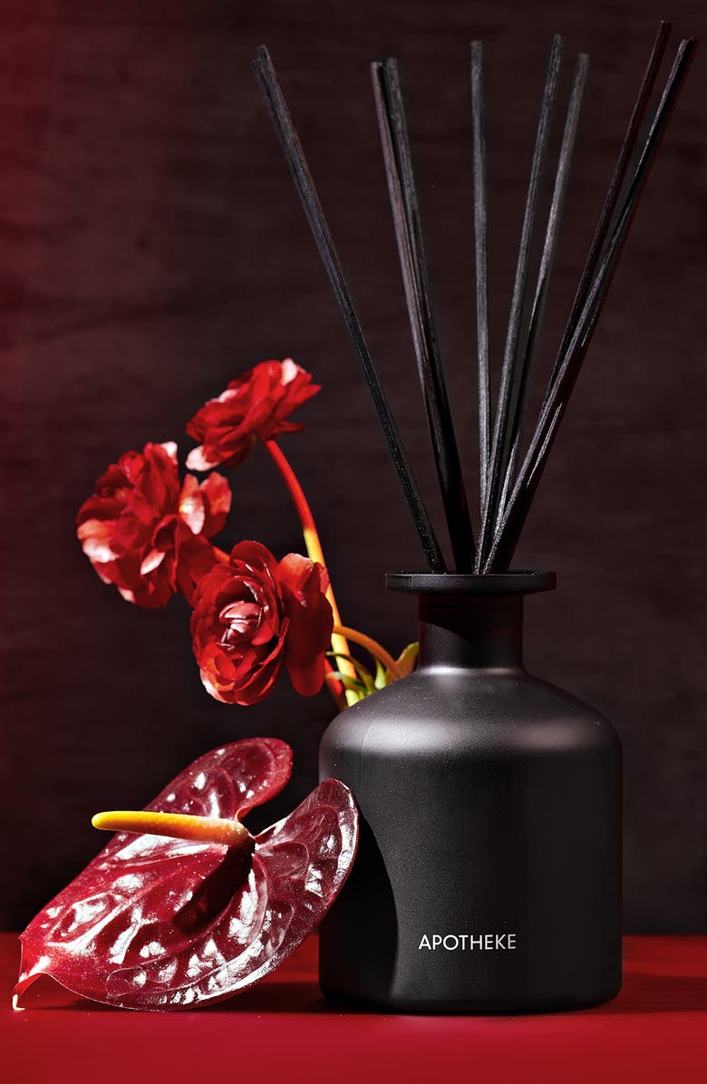 APOTHEKE Charcoal Rouge Reed Diffuser, Alternate, color, Black