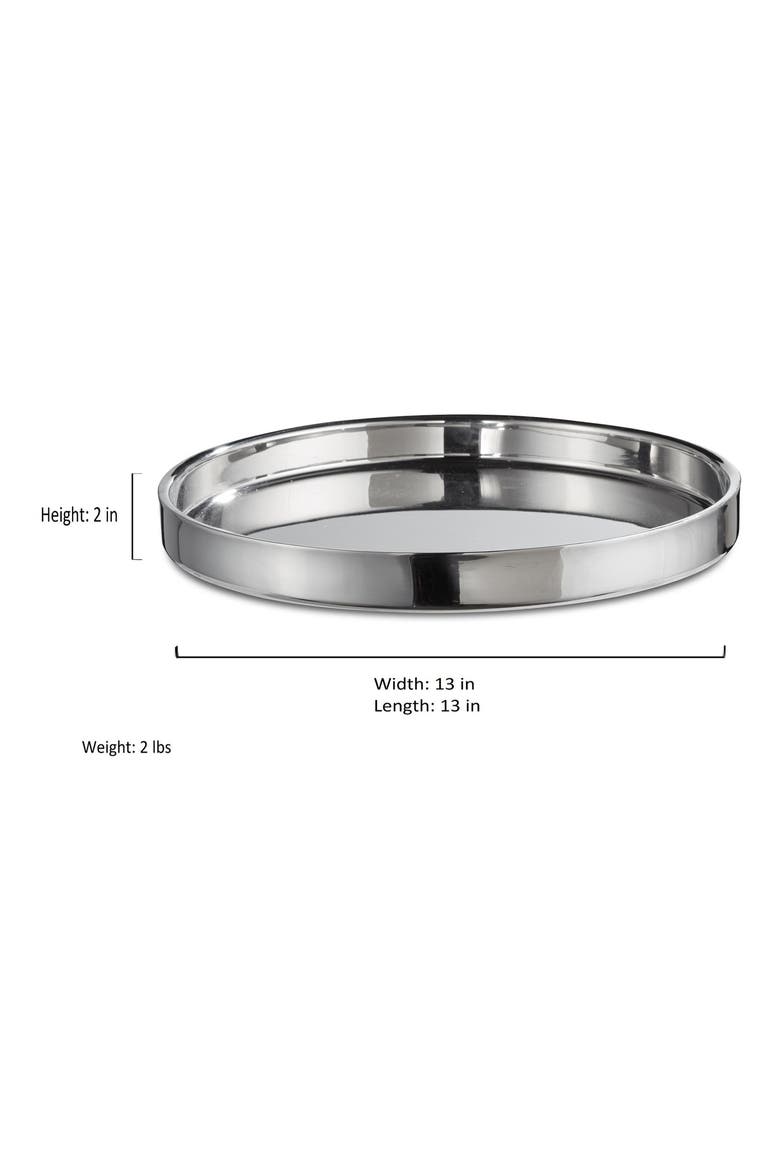 Deco Bar Stainless Steel Serving Tray, Alternate, color, SILVER