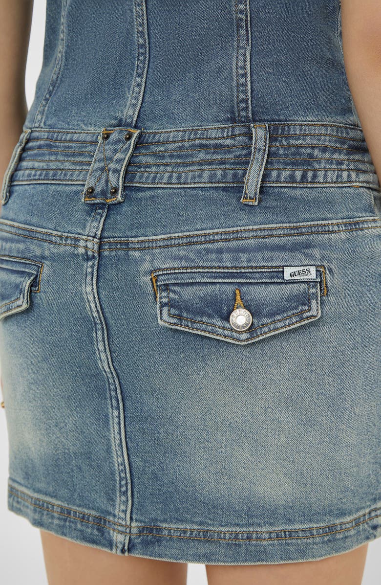 GUESS Denim Minidress, Alternate, color,