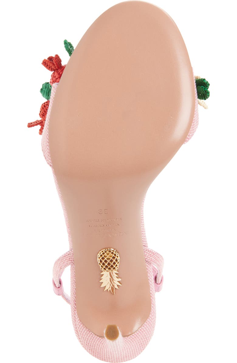 Aquazzura Botanica Slingback Sandal, Alternate, color, Watermelon Sorbet