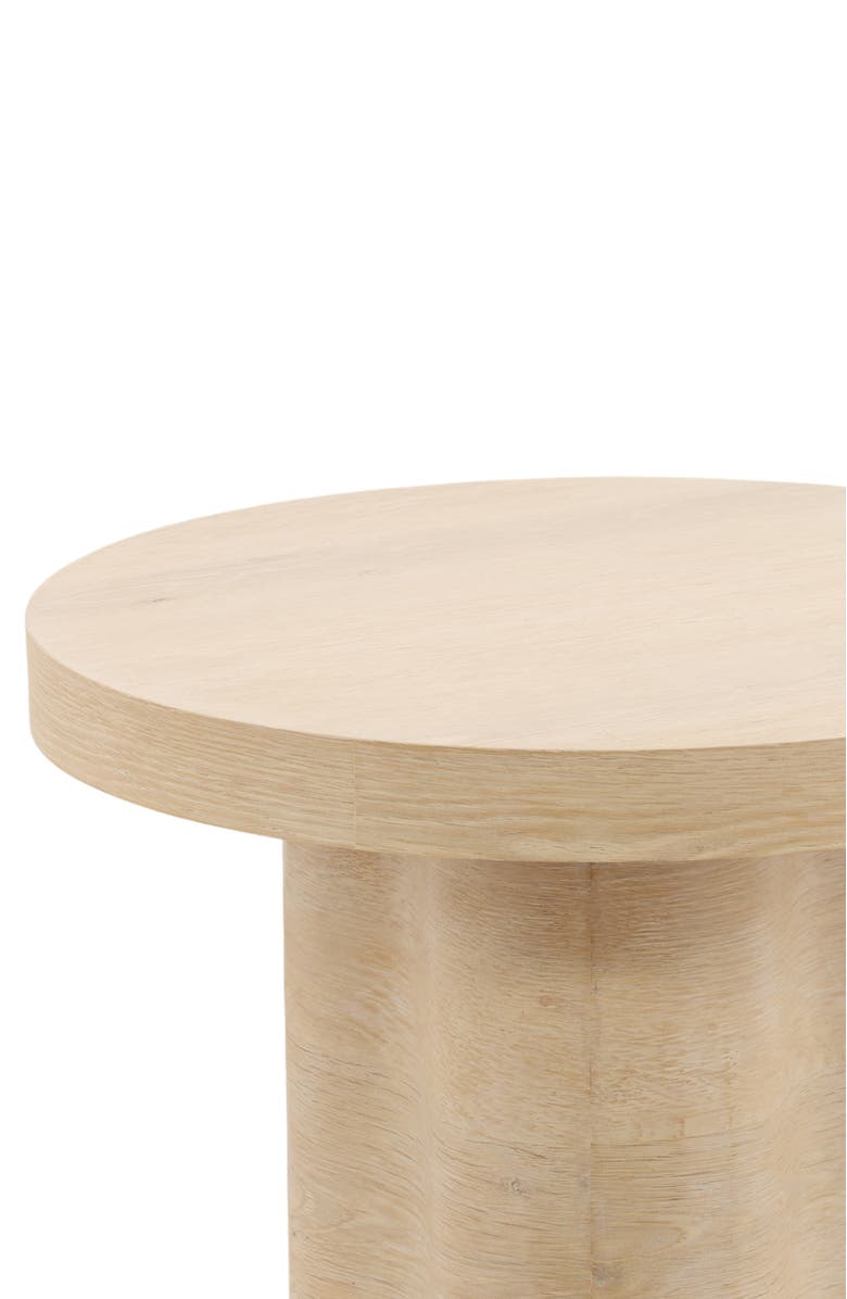 Dovetail Furniture Stellan Oak Side Table, Alternate, color, Natural