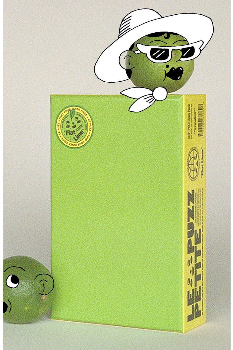 Flat Lime Mini Puzzle, Alternate, color, Lime