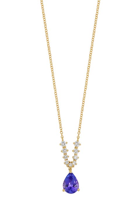 Iris Tanzanite & Diamond Pendant Necklace (Nordstrom Exclusive)